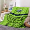 Canberra Raiders Logo Print Flannel Blanket High Quality Warm Comfortable Cover for All Seasons Perfect for Gifts Home Decor
