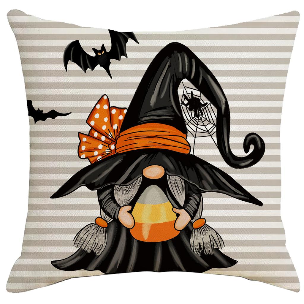 New Halloween Pillow Case Living Room Sofa Backrest Linen Black Festive Atmosphere Home Pillow
