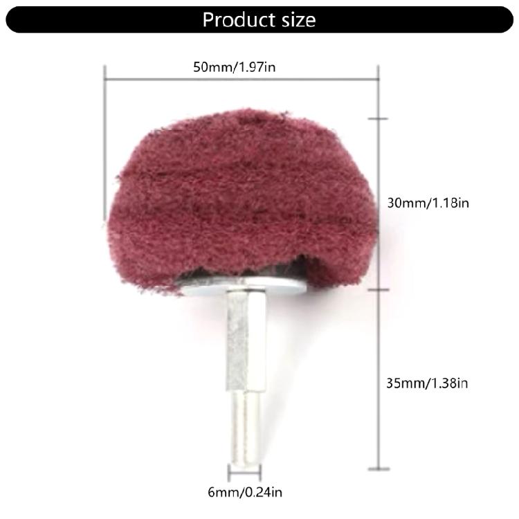 Practical Double Texture Scouring Head Heat Resistant Nylon Fiber Abrasive Balls Polishing Wheel for Craftsmanship