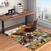 1PC Custom Name Love Highland Cows Theme Floor Mat Ideal for Living Room, Game Rooms, Office, Bedroom,Floor Mat Playful Design
