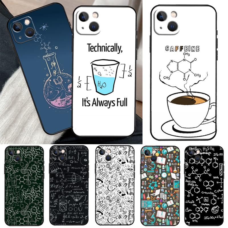 

Science Chemistry Caffeine Phone Case For iPhone 11 12 13 14 Pro Max XS XR X 6 7 8 Plus 12 13 Mini SE 2020 Cover Shell