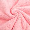 Hair Drying Towel Head Cap Bear Clip Microfiber Pink