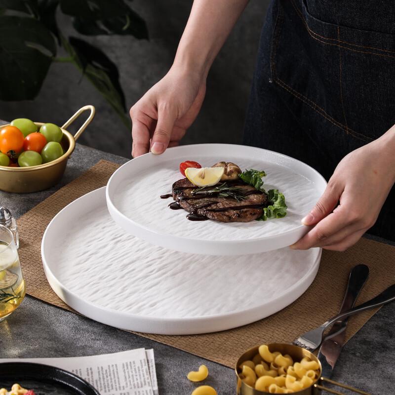 Stone Pattern Ceramic Dinner Plate