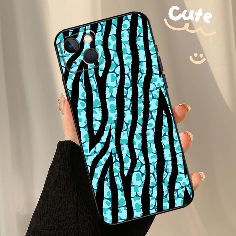 Animal Pattern Zebra Print Phone Case For iPhone 17 Pro Max 11 14 15 16 Pro Max Plus 13 12 mini 16e 17 Air Back Cover