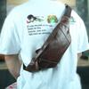 Crazy Horse Echtleder Kopfschicht Rindsleder Herren Gürteltasche Leder Umhängetasche Retro Outdoor Freizeit Sport Handy Gürteltasche