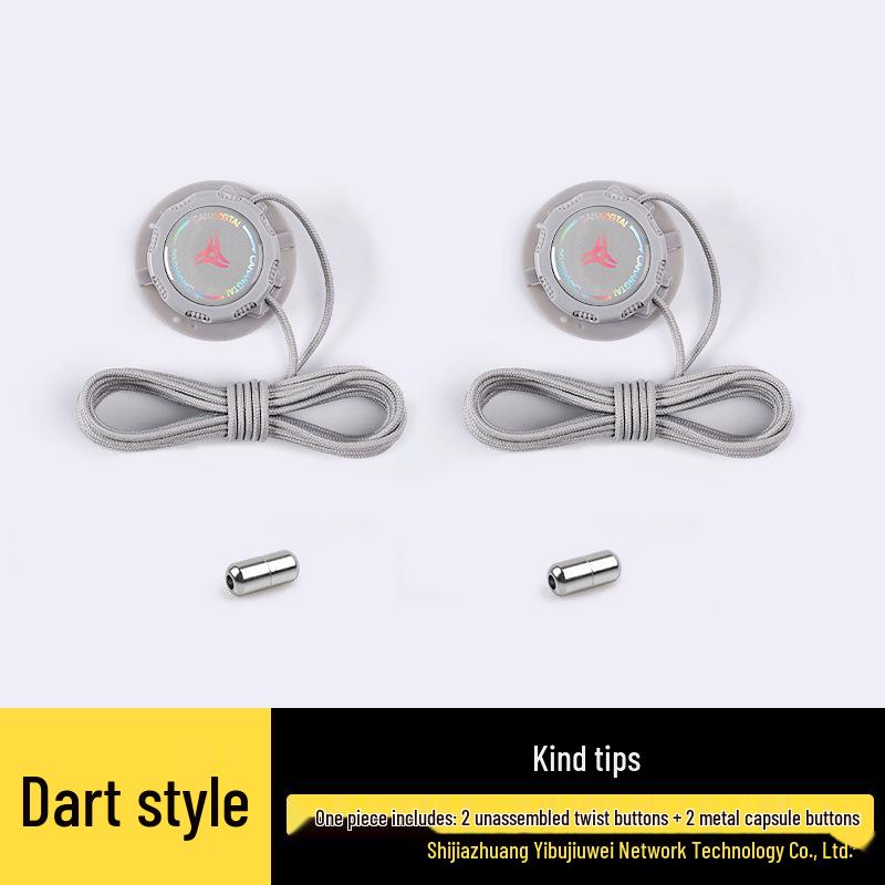 Forgatható gombos lusta fűző nélküli sport futócipő vastag fekete-fehér fűzővel