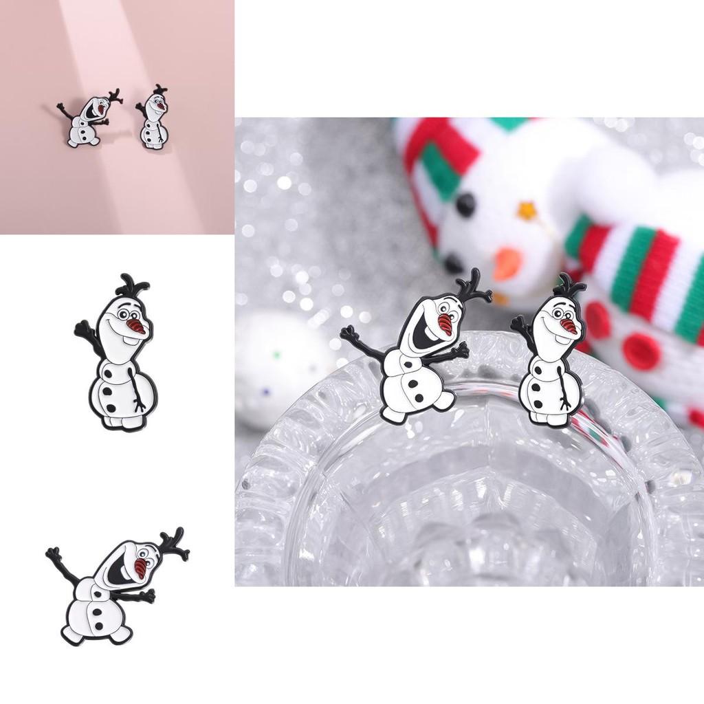 Entzückende Cartoon Schneemann Legierungsbrosche Charmantes Accessoire für ein lustiges Mode-Statement