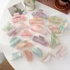 Gradient Color Gripper Korean Edition Large Acrylic Hair Grip Women'S Minimally Designed Back Hair Clip Shark Clip