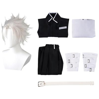 High-Quality Shinazugawa Sanemi Cosplay Costume with Wig, Wind Pillar of the Demon Slayer Corps, Adult Costume, School Festival, Event, Stage Outfit (