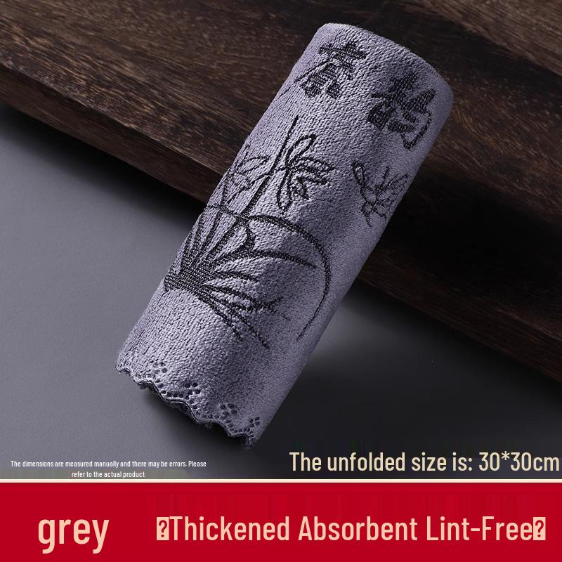 Kung Fu Absorbent High-end Tea Towel – Thick, Zen-Inspired Cloth for Tea Table Mat and Tray Accessories