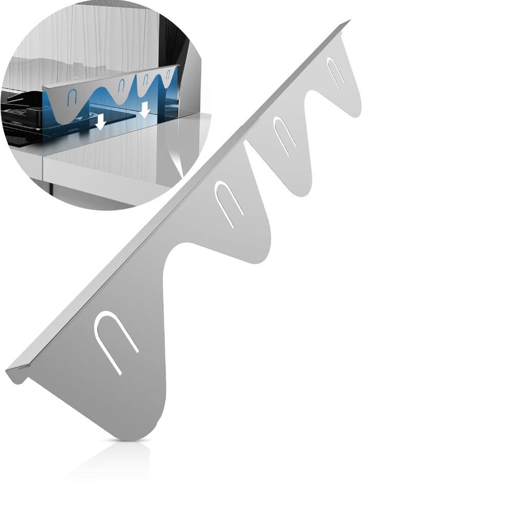 

2pcs Stainless Steel Stove Gap Covers Adjustable Range Trim Kit Accessories Stove Guard срібний