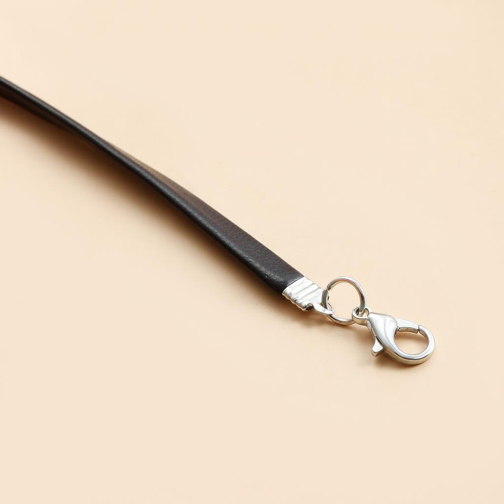 Beaded Heart Pendant Tassels Necklace Neckchain Stylish Clavicle Chain Jewelry for Women