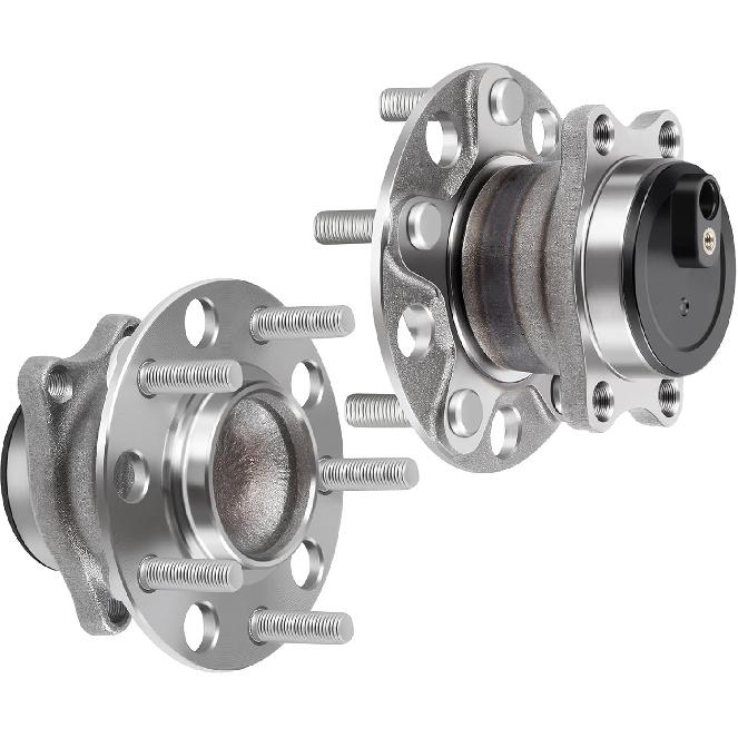 ECCPP Replacement for Pair of 2 New Complete Rear Wheel Hub Bearing Assembly 5 Lugs w/ABS for 07-10 for Dodge 512332 x2