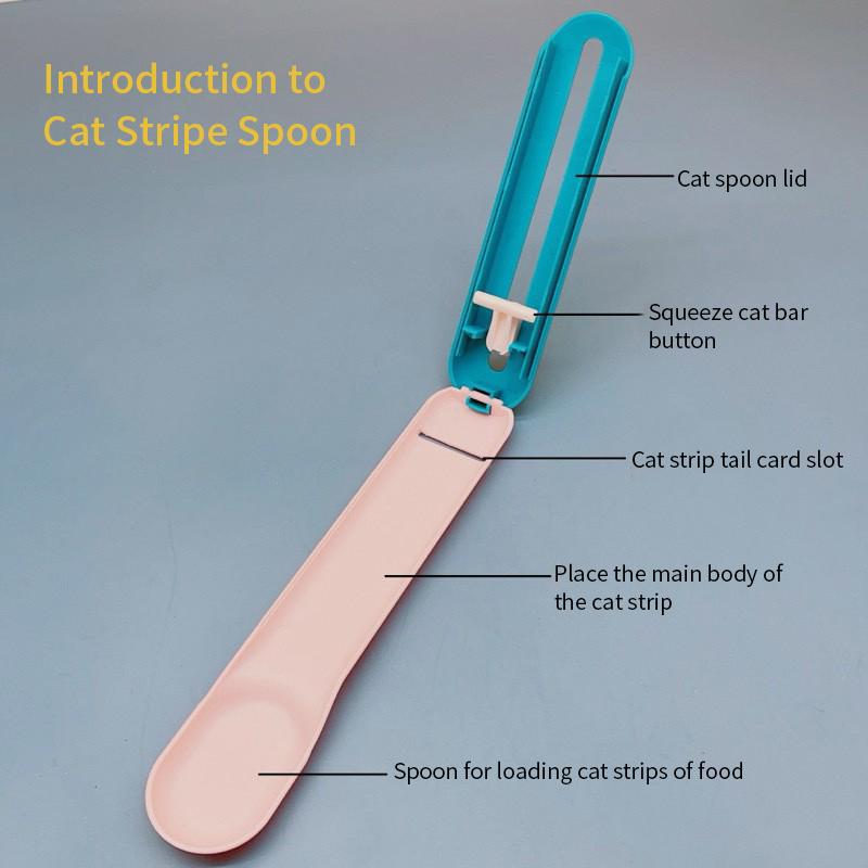 Cat Feeder Cat Strip Squeeze Spoon Pet Liquid Snack Spoon Liquid Feeding Food Squeezer Without Residuefeeder Pet Supplies