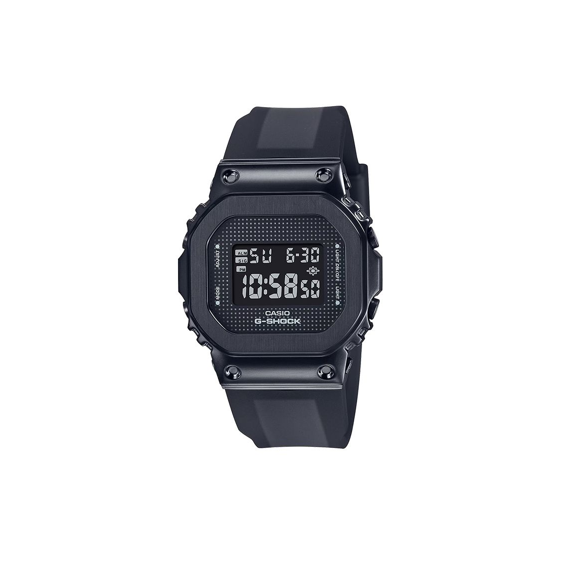 Casio 200M Waterproof Quartz Movement Resin Strap Watch Unisex Watches Gray GM-S5600SB-1DR Dark Gray Watch Dial