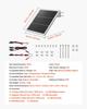 20W 12V Solar Panel Battery Charger, Solar Battery Trickle Charger Maintainer with Built-in Controller & 0-60° Adjustable Pole Mount Bracket, IP67 for