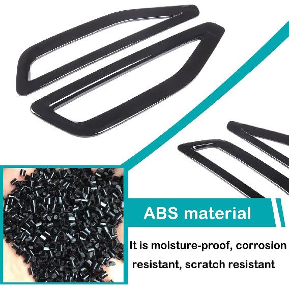 Front Side Fender Vent Decoration Trim Compatible with BMW X5 G05 2019-2022 Spoiler Body Decoration Cover, Air Flow Intake Hole Grille Exterior