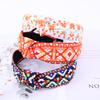 New Retro Knotted Headband For Women Hair Accessories Girls Flower Embroidery Elastic Hairbands Hair Hoops Band Headwear Bezel
