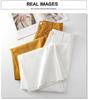 Women's Summer White High-Waist Wide-Leg Jeans: New Arrival Casual Washed Cotton Slim Fit Straight Leg Pants.