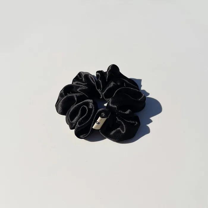 RINNI scrunchie/hairband_satin black