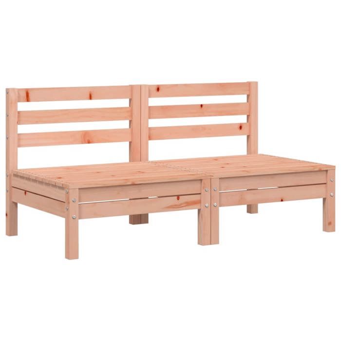 VidaXL Canapés de Jardin sans Accoudoirs 2 pcs, Sièges avec Dossier, Meubles de Jardin Terrasse Patio Extérieur, Bois Massif 838003
