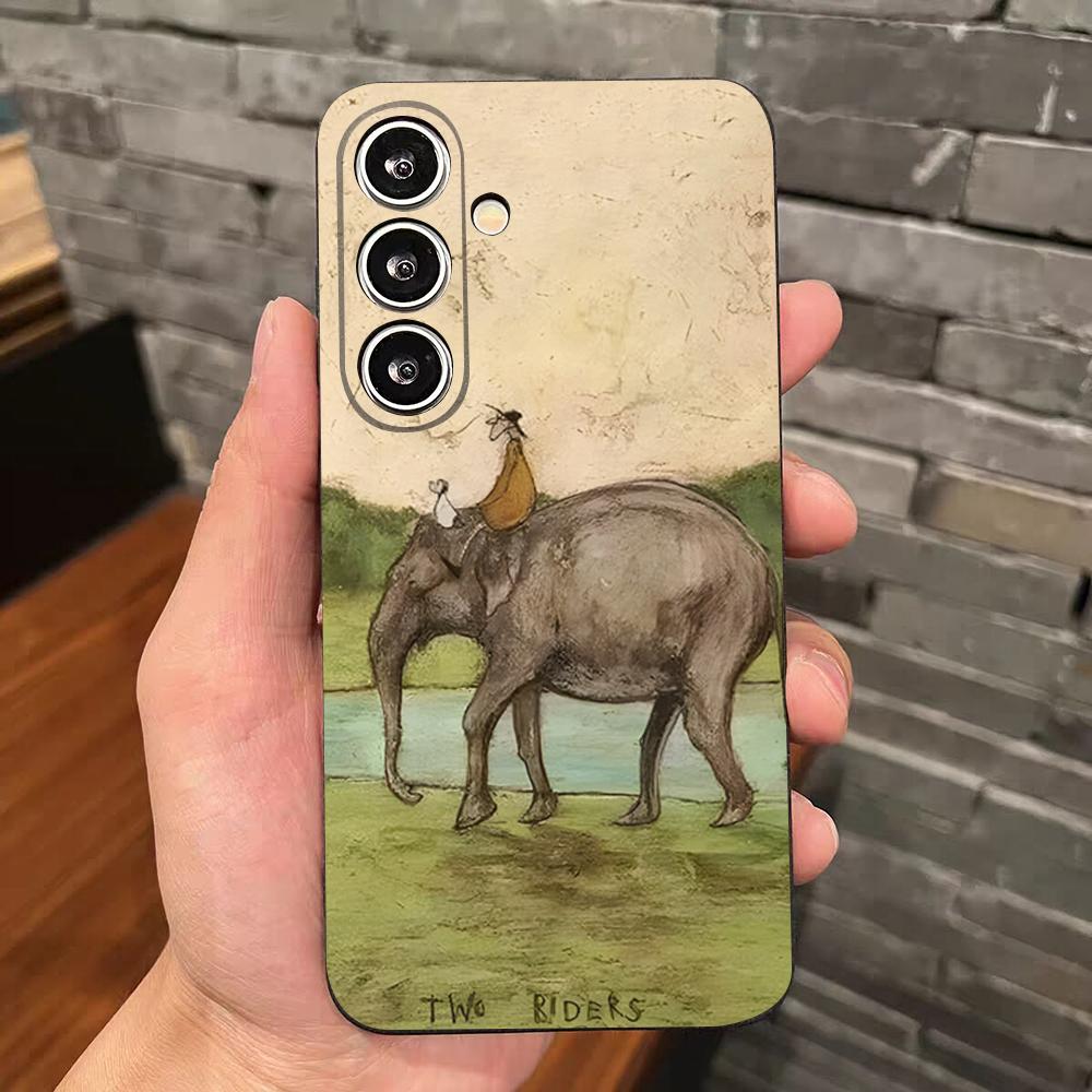 Sam Toft Art Abstract Landscape Phone Case For Samsung S26 S25 Edge S24 S23 S22 S21 S20 Ultra Plus Fe Galaxy Silicon Cover