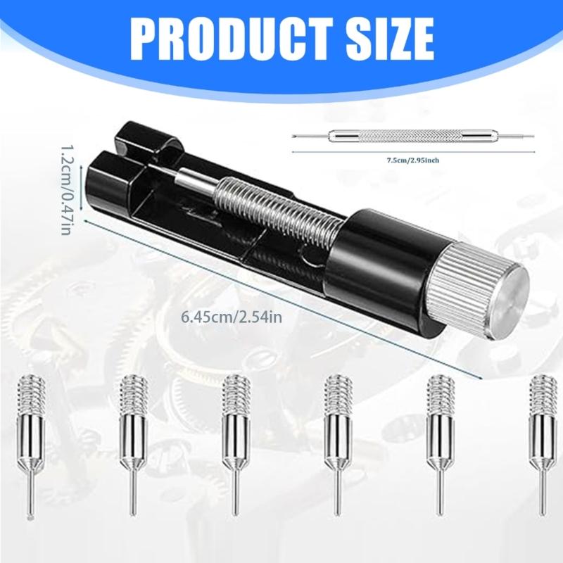 Watch Repair Tool Set Watch Link Band Slit Strap Bracelet Chain Pin Removers Adjuster Tool Kit for Professional Watch