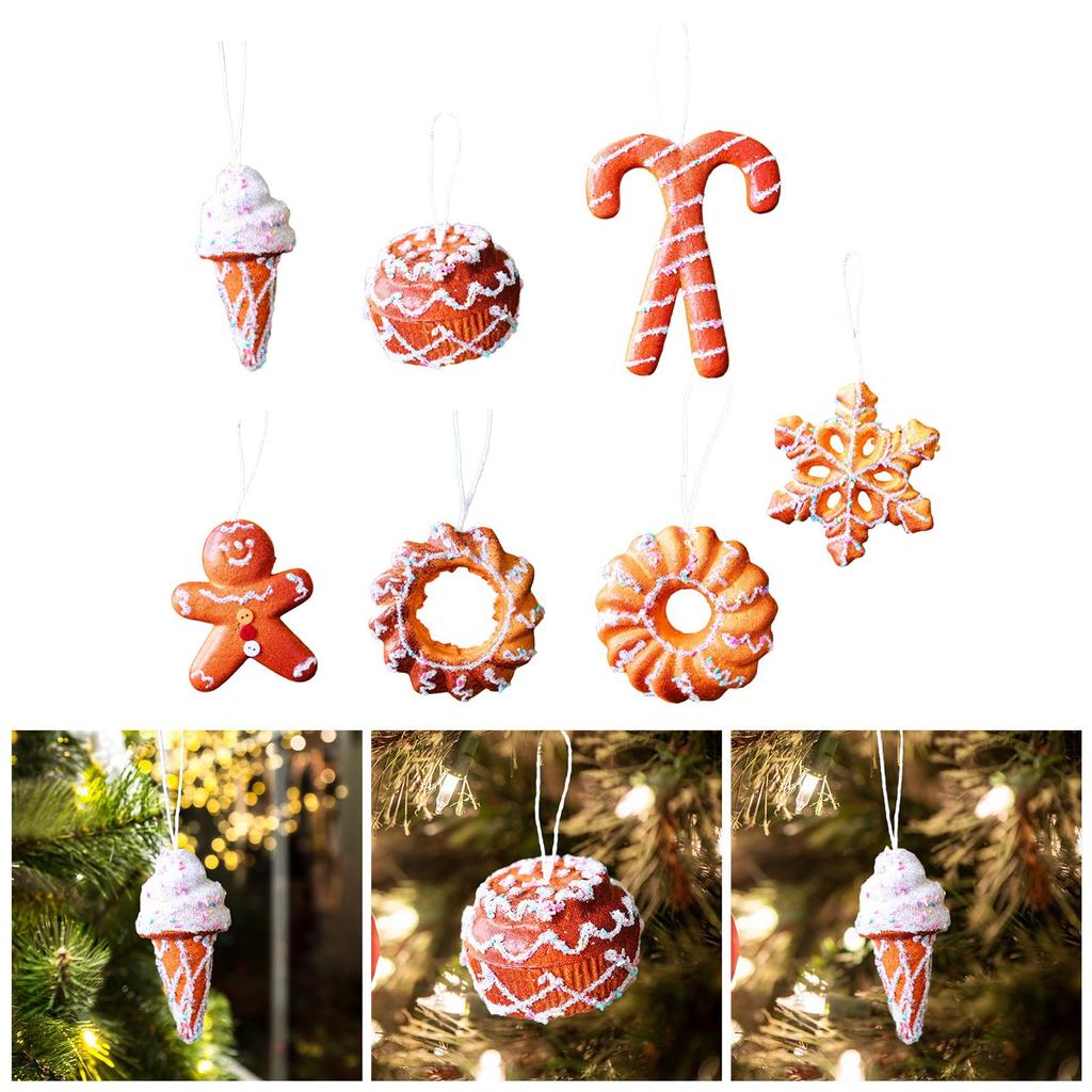 Christmas Tree Ornament Creative Cute Xmas Pendant Christmas Decoration Sweet for Birthday Festivals Holidays Home Themed Party