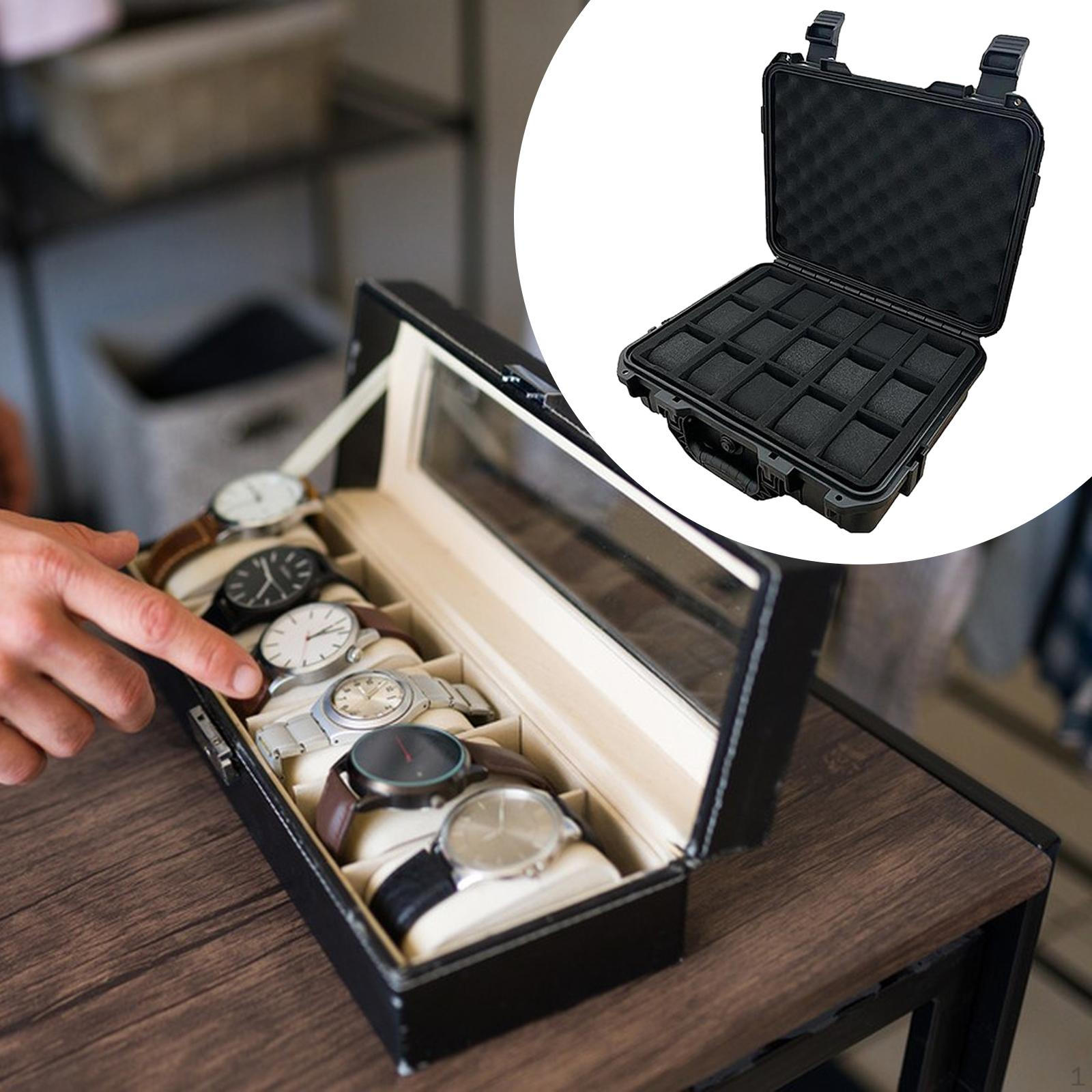 

Дорожный чехол для часов Защита Часы Хранение Органайзер Переносная коробка 36x30x11см