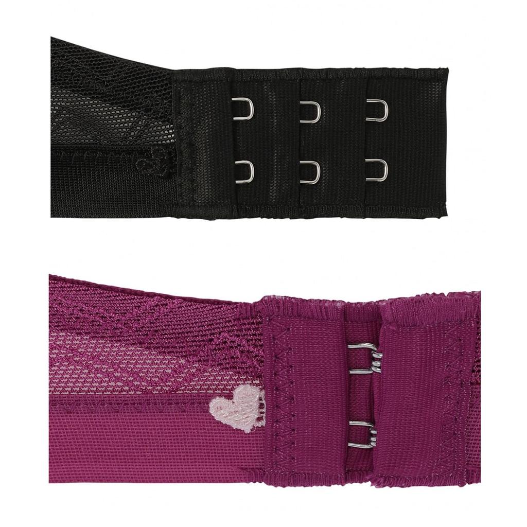 AMOSTYLE Bra Panty Swinging 00YN C70M Size Push-Up & Set, Bouquet, (Wine),