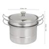 Edelstahl Mini Pretend Dampfer Topf Kinder Spielen Haus Küche Spielzeug Kochen Lebensmittel