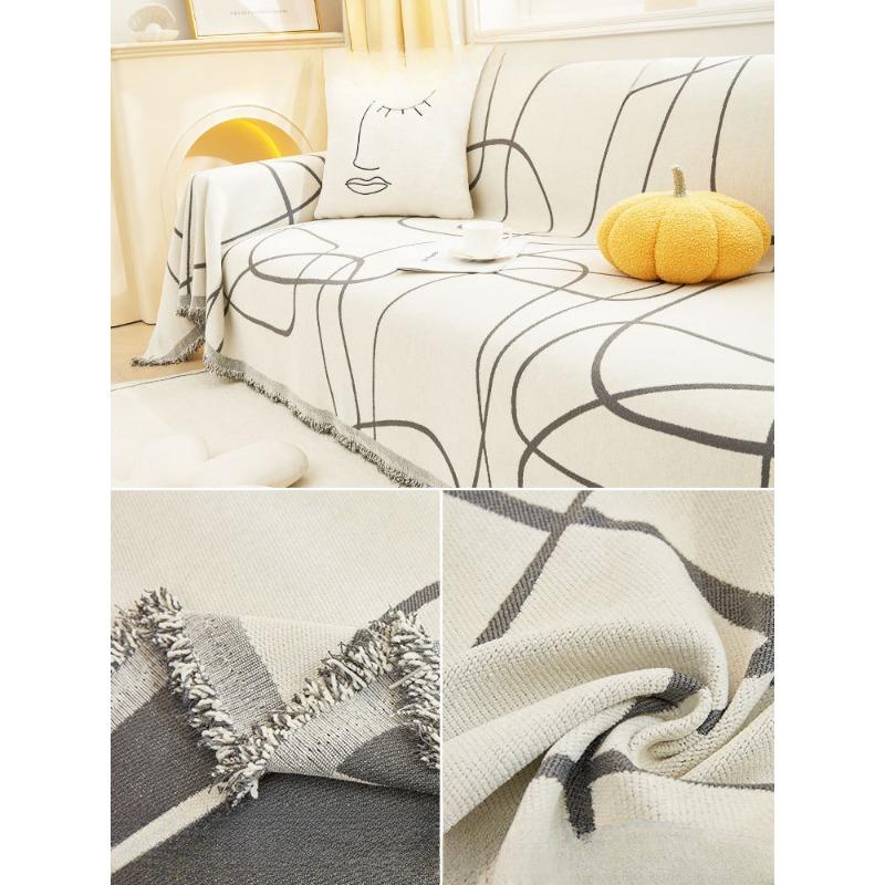 

Полный комплект чехлов для дивана, всесезонное универсальное новое синельное полотенце с защитой от кошачьих царапин и пыли. 180*130cm