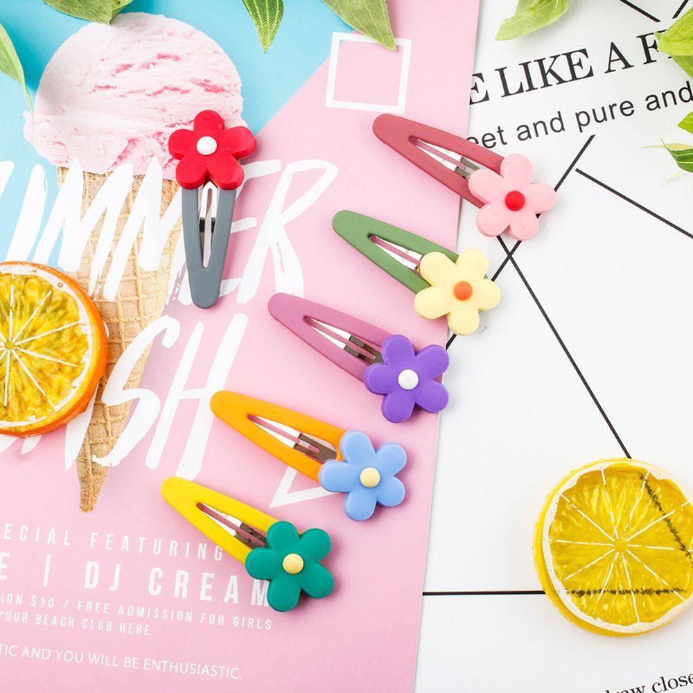 

Water Drop Clip Korean Style Barrette Women Hair Accessories Candy Color Hairpin Flower Hair Clip