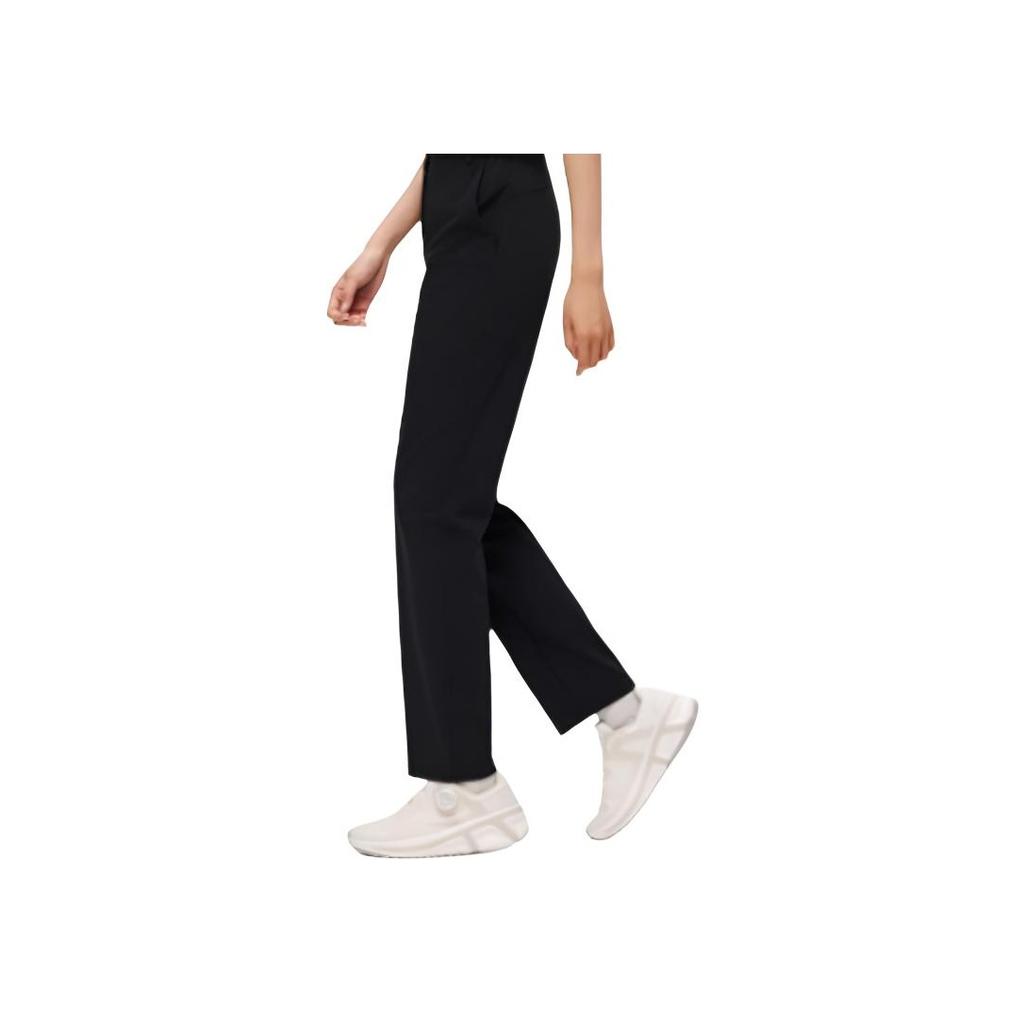 Anta Champion All-Weather Series Solid Color Mid-Rise Water-Resistant Versatile Straight-Leg Casual Pants Women Bottoms 162530501-2
