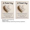 Volleyball Pocket Hug Heart-Shaped Volleyball Ornament with Inspirational Card Emotional Support Mini Pocket Hug Gifts for Sports Enthusiasts