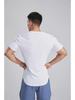 Men's Autumn Fitness Half Tight Short-Sleeve Striped Sports T-Shirt for Basketball & Running