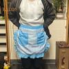 Kitchen Apron with Double Pockets Ruffle Trimmed Half Apron Adjustable Ties Western Pastry Work Clothes Apron