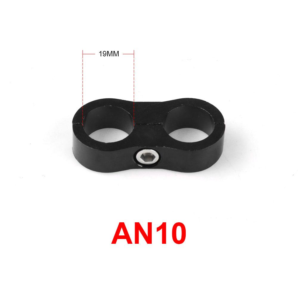 

AN4 AN6 AN8 AN10 AN12 Зажим для плетеного резинового шланга Алюминиевый анодированный сепаратор линии Комплект зажимов для разделителя линии Черный Синий AN10 чёрный