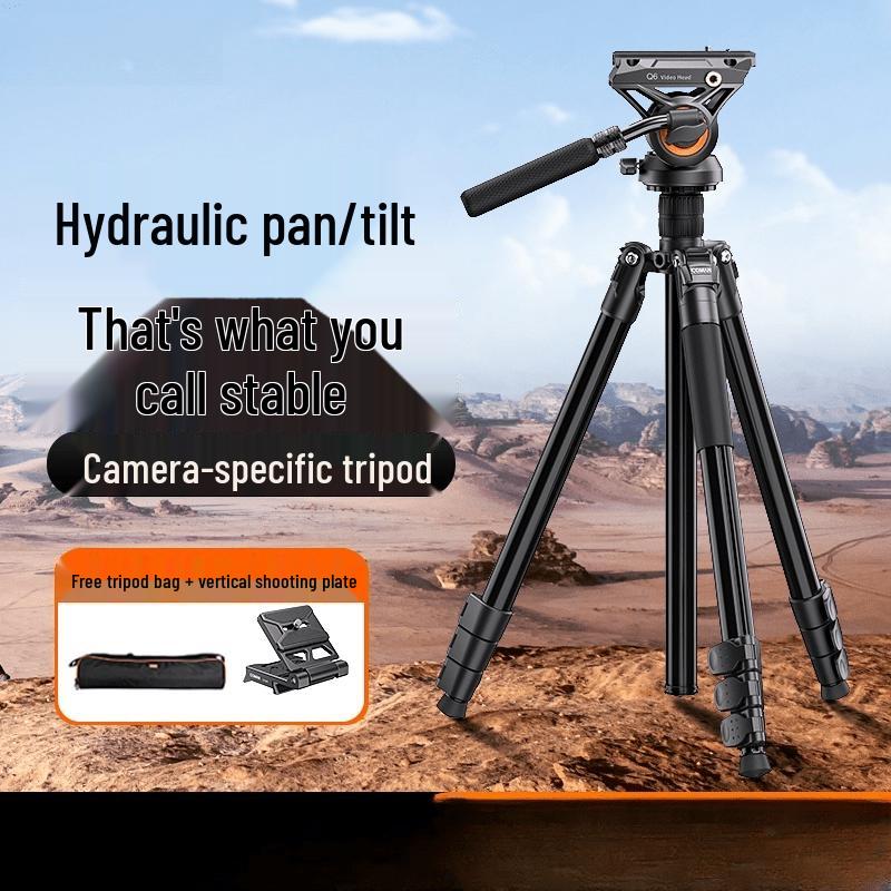 Luse KX3939Plus Hydraulic Head Camera Tripod with Slider