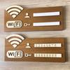 Rustic WiFi Password Sign Vintage Erasable Board 2D Flat Wooden Plaque Durable Minimalism Wireless Network Indicator