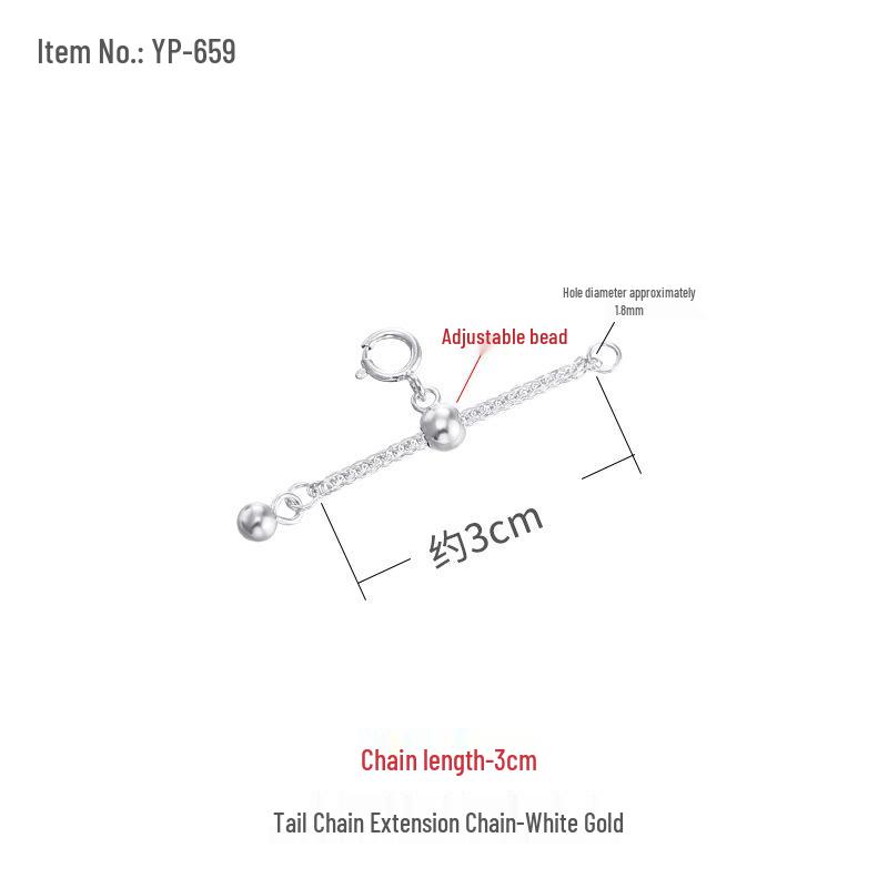 

Срібло 925 проби Рожеве золото Ланцюжок-подовжувач для намиста з хрестиком Chopin Sparkle O-Chain Хвостик для браслета/анклета.