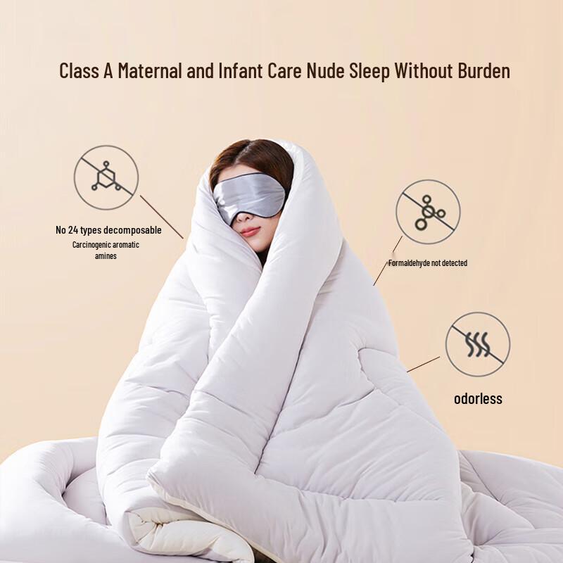 

Ultra-Soft Washable Antibacterial Ten-Hole Fiber Comforter