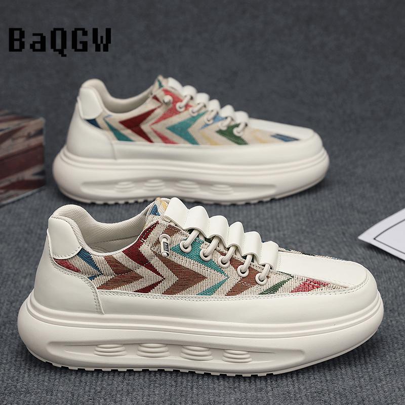 Fashion Men Shoes Chunky Sneakers Man Casual Color Block Tenis Luxury Trainer Race Breathable Shoes Fashion Running Skate Shoes