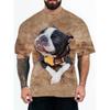 New 3D Digital Printed Summer Fashion Men's T-shirt with Animal and Character Patterns Large Size T-shirt