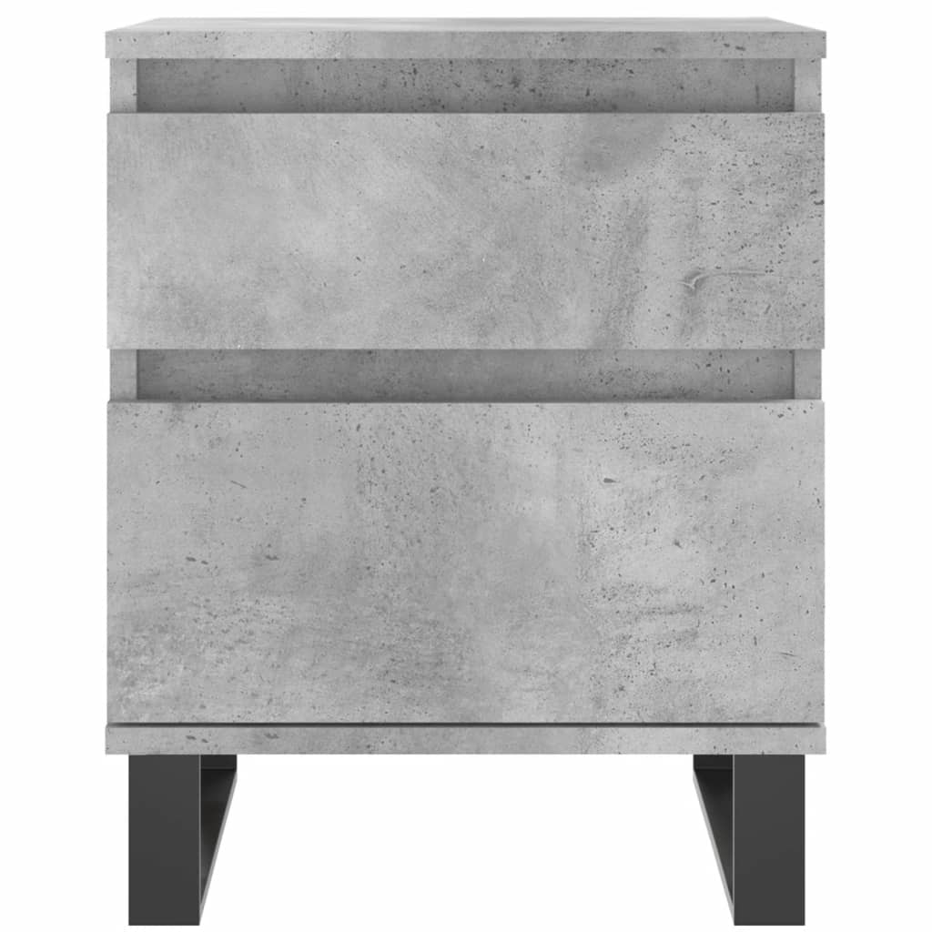Nightstand Concrete Gray 40 X 35 X 50 Cm Particleboard