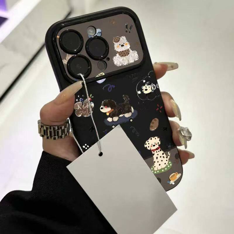 Skateboard Puppy for iPhone Apple 17PRO Mobile Phone Case 16 Large Windows 15 Matte 14 Anti-drop 12/11X