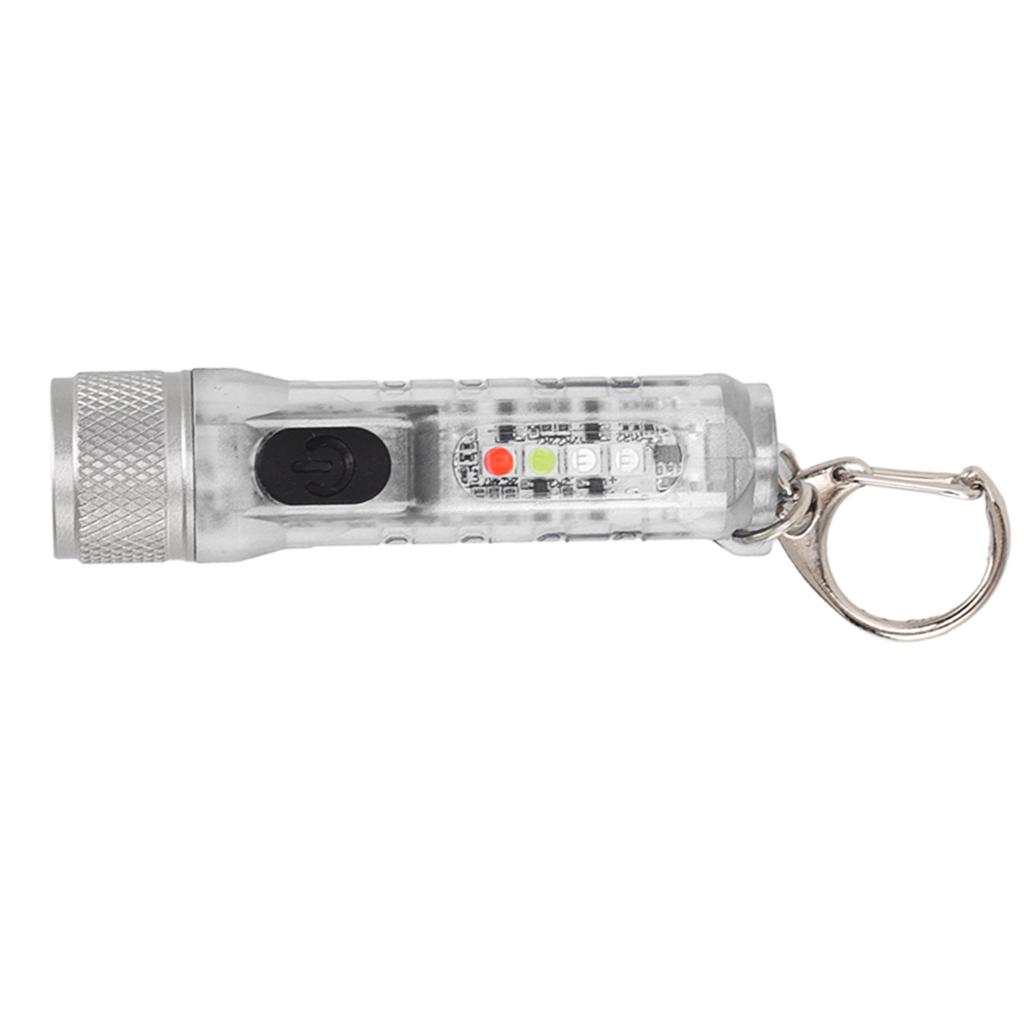 Keychain Flashlight Long Range Super Bright LED Flashlight USB Rechargeable Mini Flashlight for Outdoor M300 Non