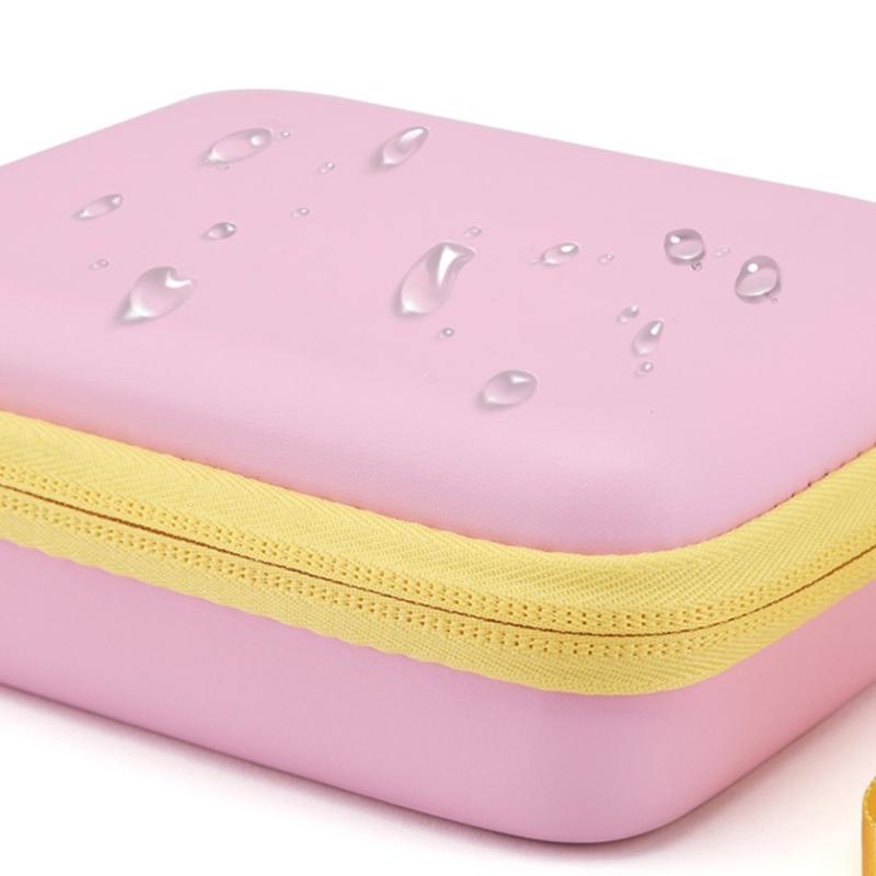 Universal Picks Pouch Storage Box Guitar Pick Holder Case Splashproof Pouch Carrying Bag with Lanyard Guitar Accessory