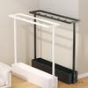 Elegant Wrought Iron Drainable Umbrella Stand: Compact and Stylish Entryway Storage Solution