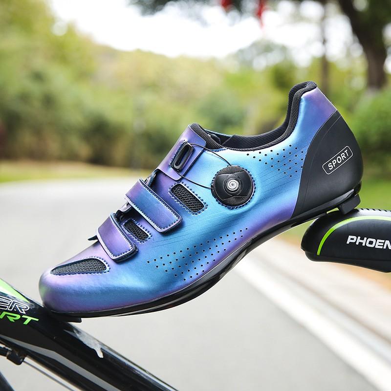 Road Cycling Shoes With Locking Cleats Stiff Sole Mountain Bike Racing Footwear Unisex